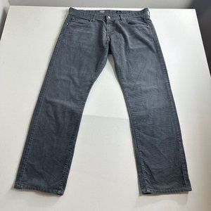 Adriano Goldschmied Gray Corduroy Geffen Slouchy Slim Fit‎ Pants Mens Size 38x31